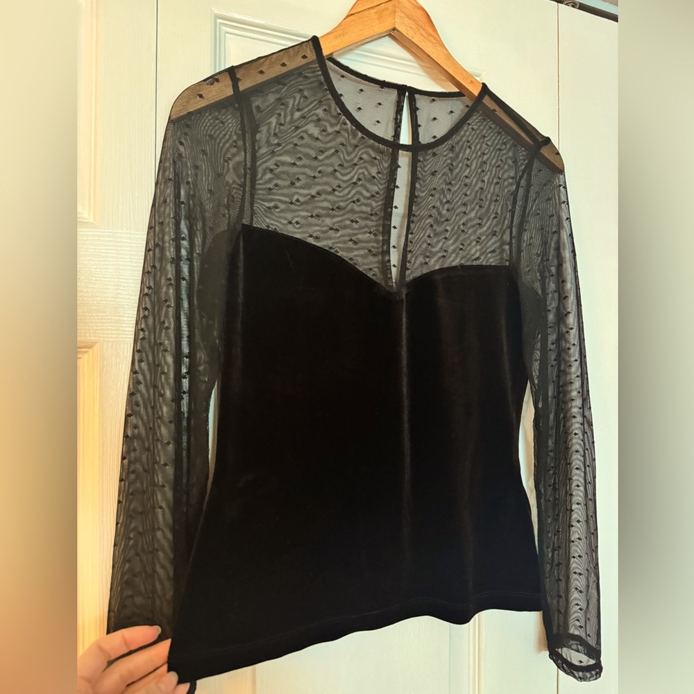 Black Velvet top size S